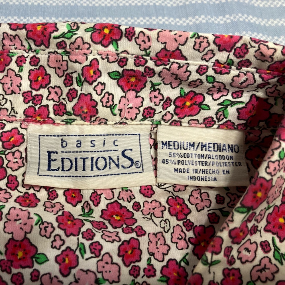 Today***$12***Basic Editions Collared, Button Up … - image 3